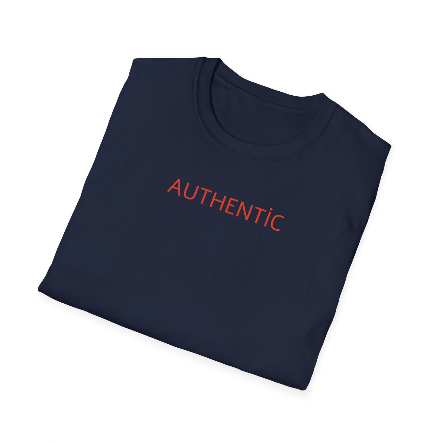 Authentic Statue Graphic T-Shirt — 'AUTHENTIC' Minimal Front with Roman Statue Back
