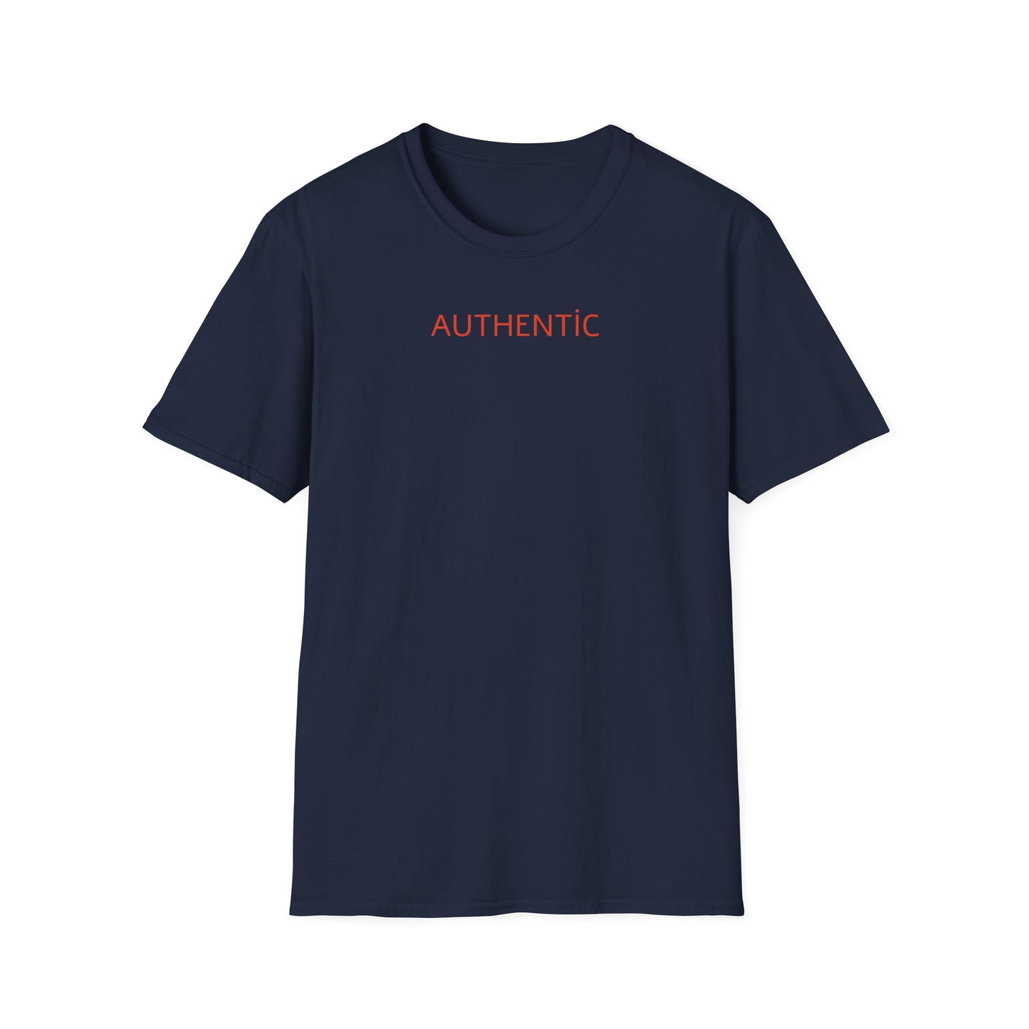 Authentic Statue Graphic T-Shirt — 'AUTHENTIC' Minimal Front with Roman Statue Back