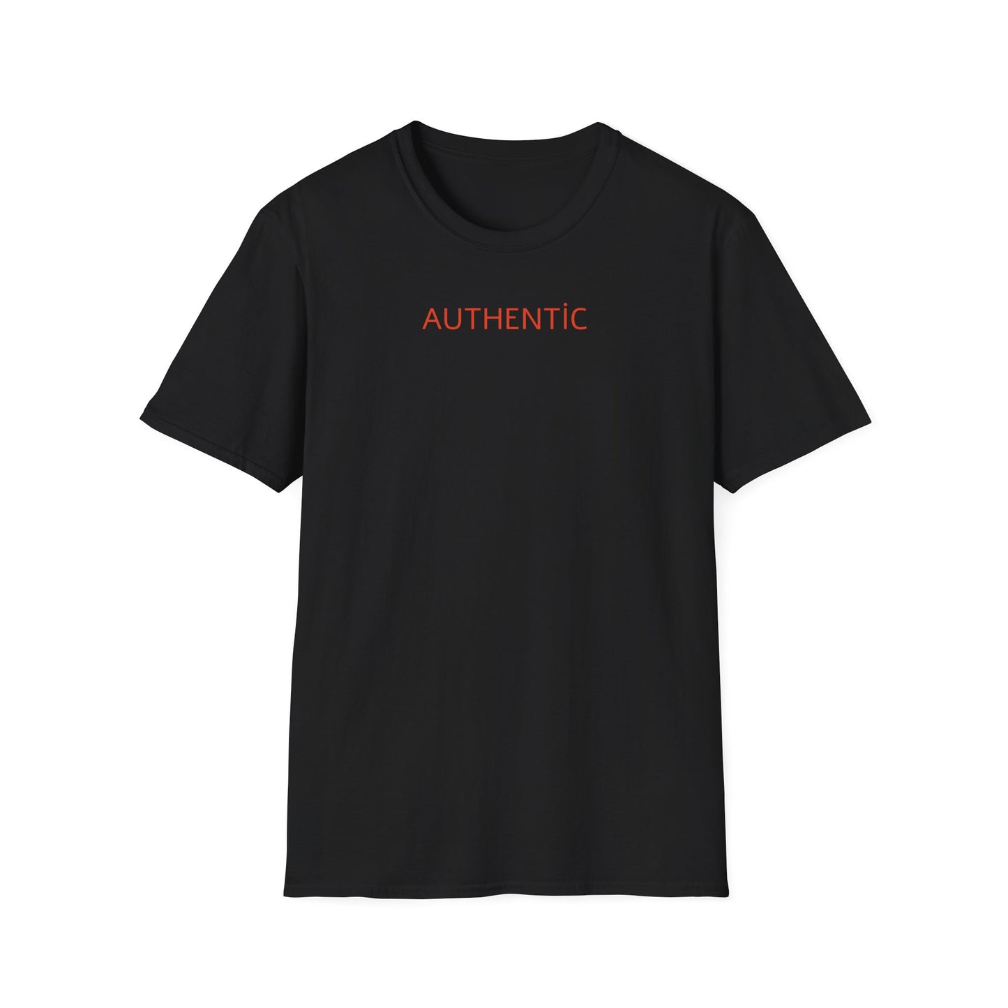 Authentic Statue Graphic T-Shirt — 'AUTHENTIC' Minimal Front with Roman Statue Back