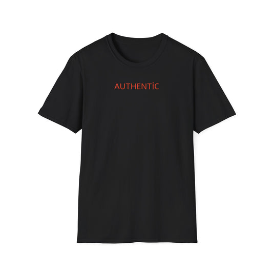 Authentic Statue Graphic T-Shirt — 'AUTHENTIC' Minimal Front with Roman Statue Back
