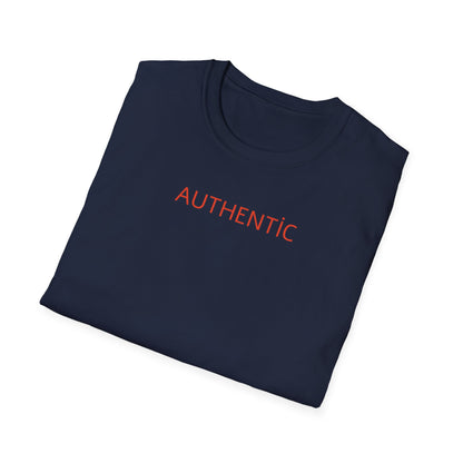Authentic Statue Graphic T-Shirt — 'AUTHENTIC' Minimal Front with Roman Statue Back
